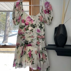 Loveshackfancy bell sleeve floral dress
